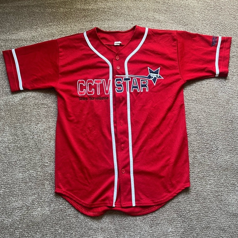 VTG 00’s / Y2K CCTV Surveillance Red Jersey